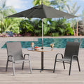 Betterhood Patio Chairs Set of 2 - Stackable Wide Outdoor Dining Seats
