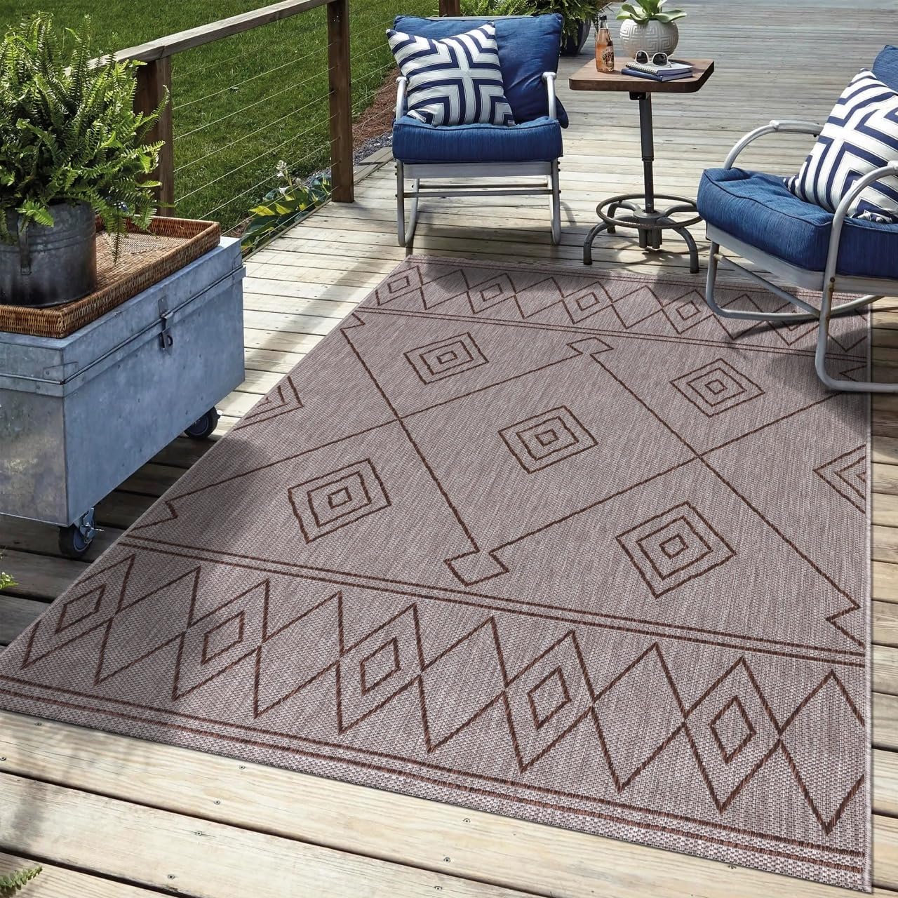 Keen Home Design Terrace Outdoor Throw Rug for Any Space