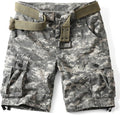 Camo Cargo Shorts for Men Cotton Casual Wild Outdoor Work (Style L99R)
