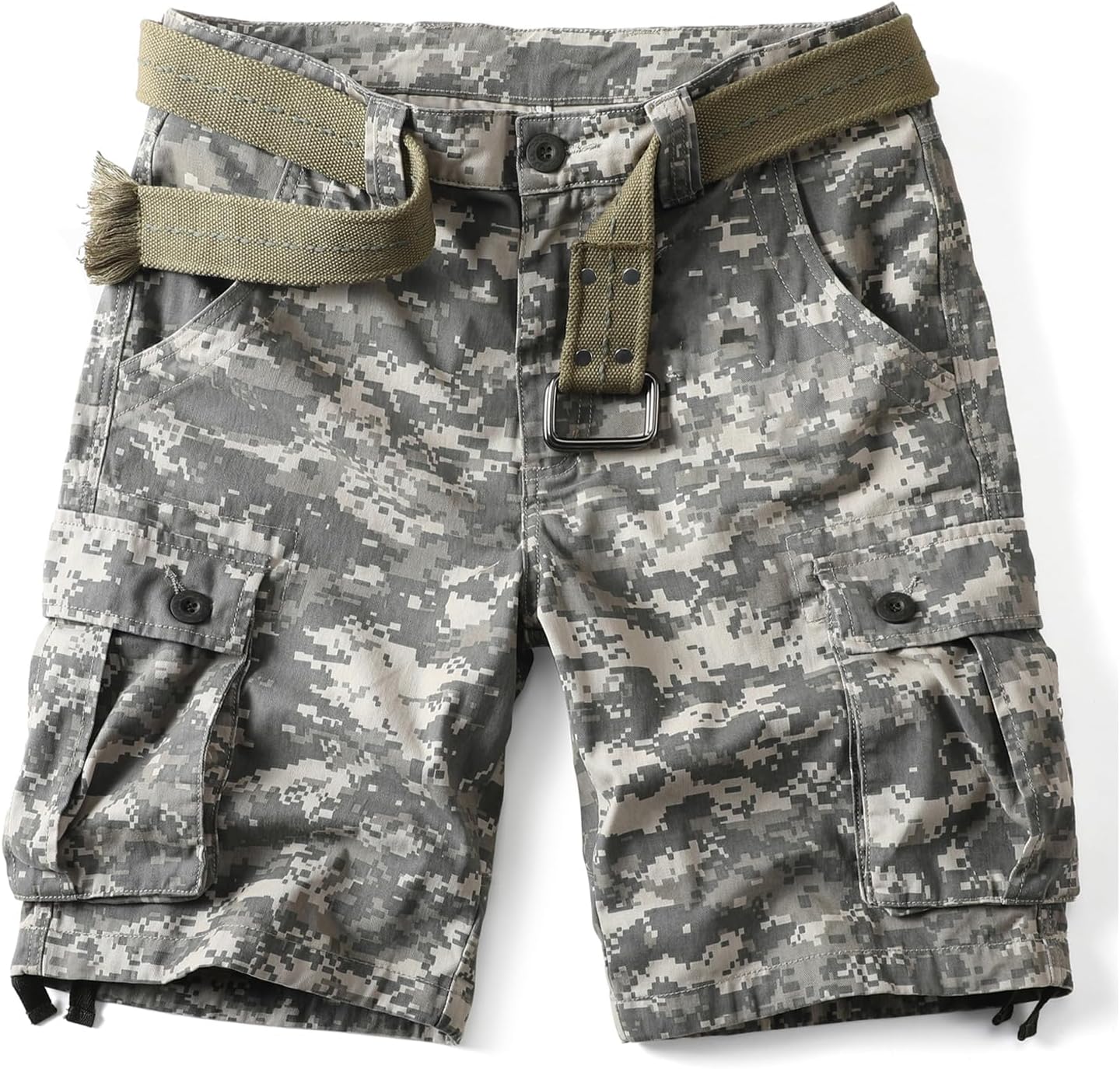 Camo Cargo Shorts for Men - Comfortable Cotton Outdoor Wear