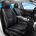 Full Coverage Car Seat Covers Full Set Waterproof Leather - Luxury