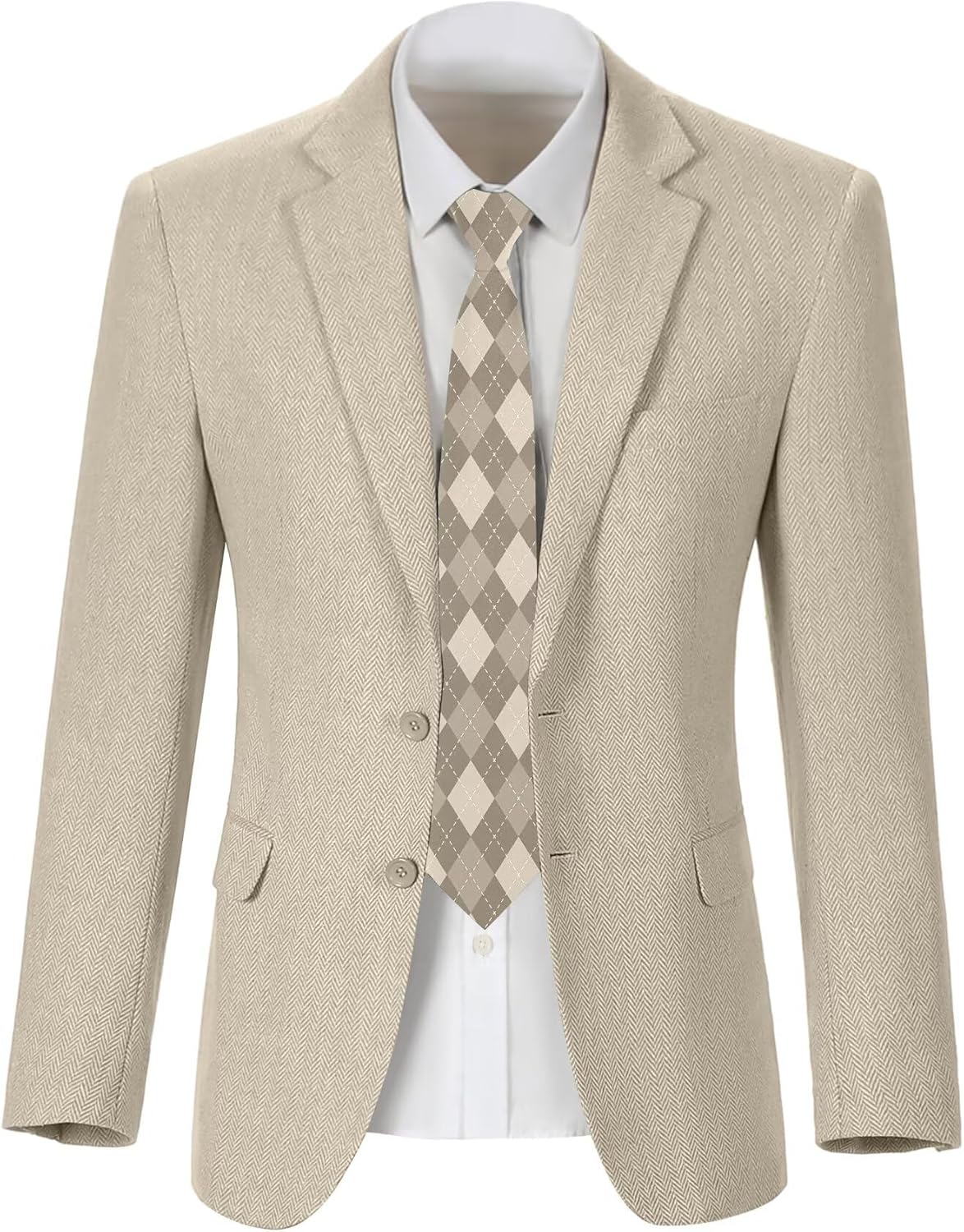 Kids Blazers for Boys Suit Blazer Tweed Herringbone Retro Tuxedo