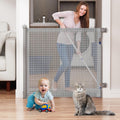 No-Drill Retractable Baby Gate for Stairs 41in Extra Tall - Auto-Lock