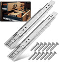 16 Inch Soft Close Drawer Slides 6 Pairs (12pcs) - Heavy Duty Full