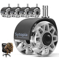 Sytopia 2.5 Inch Heavy Duty Chair Wheels Set - Carpet & Hardwood Floors