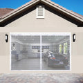 Magnetic Garage Door Screen Kit 16x8 ft - Retractable Mesh for 2-Car