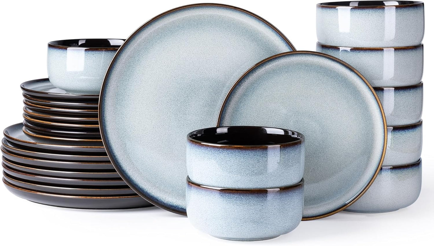 LERATIO Ceramic Dinnerware Set for 8 - Stylish and Durable