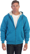 Gioberti Men's Sherpa Lined Fleece Hoodie Jacket - Warm Heavyweight