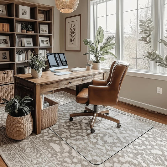 Tempered Glass Chair Mat - Protects Floors & Enhances Comfort