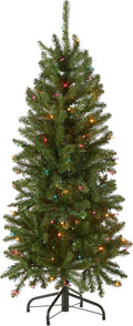 National Tree Company Kingswood Fir Slim Pre-Lit 4.5 ft - Space-Saving