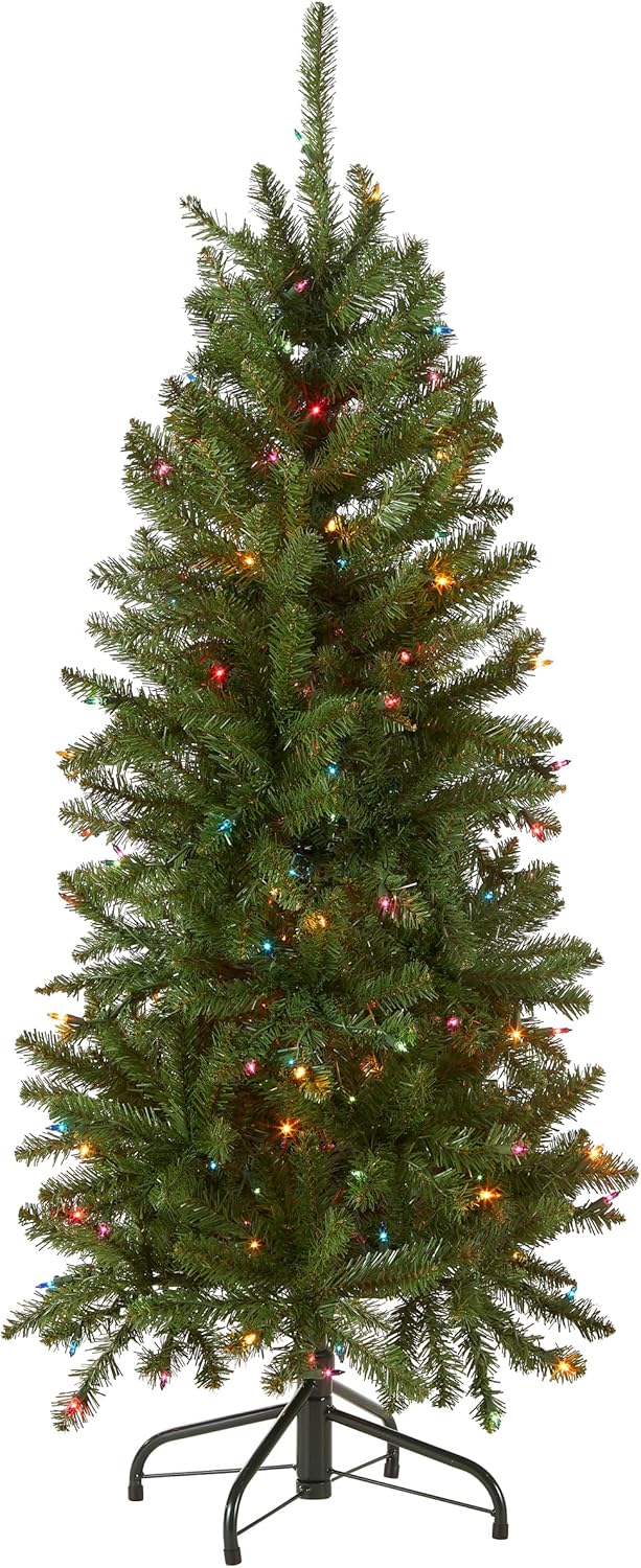Kingswood Fir Slim Pre-Lit Christmas Tree for Holiday Cheer