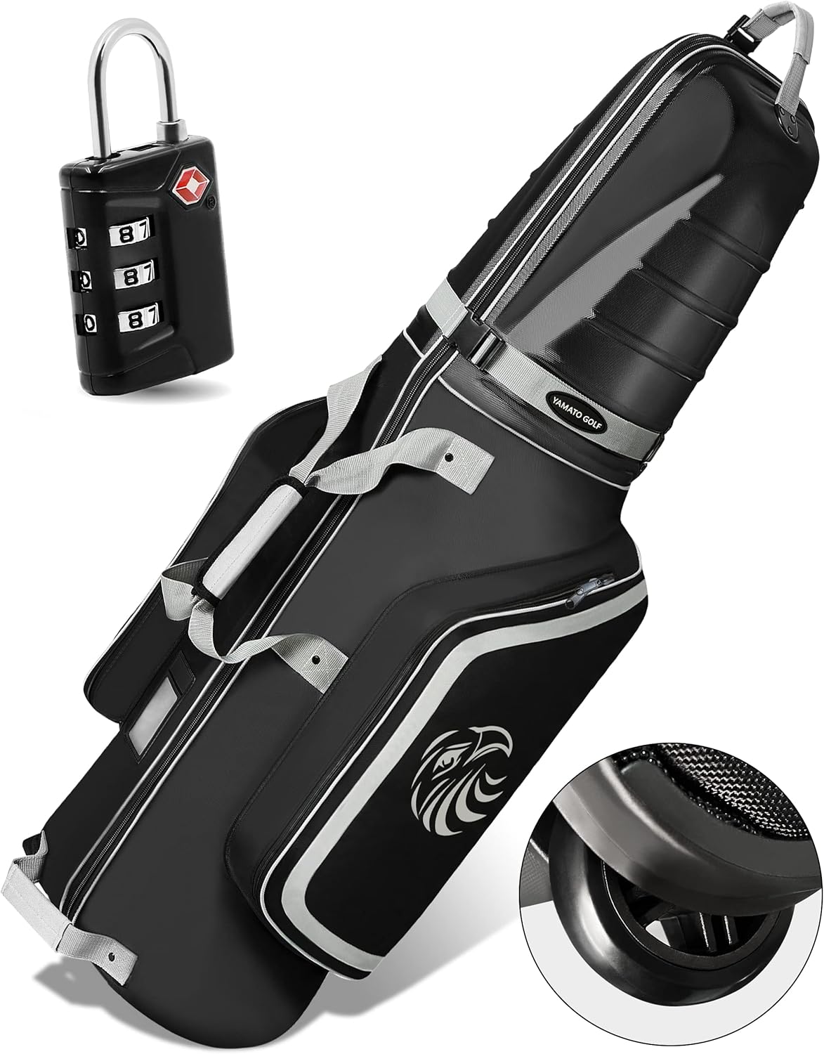 Yamato Golf Travel Case: ABS Hard Shell, Airlines Approved