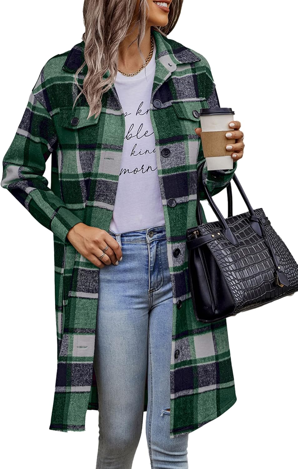 Plaid Shacket Jacket for Women - Stylish Fall Fashion 2025
