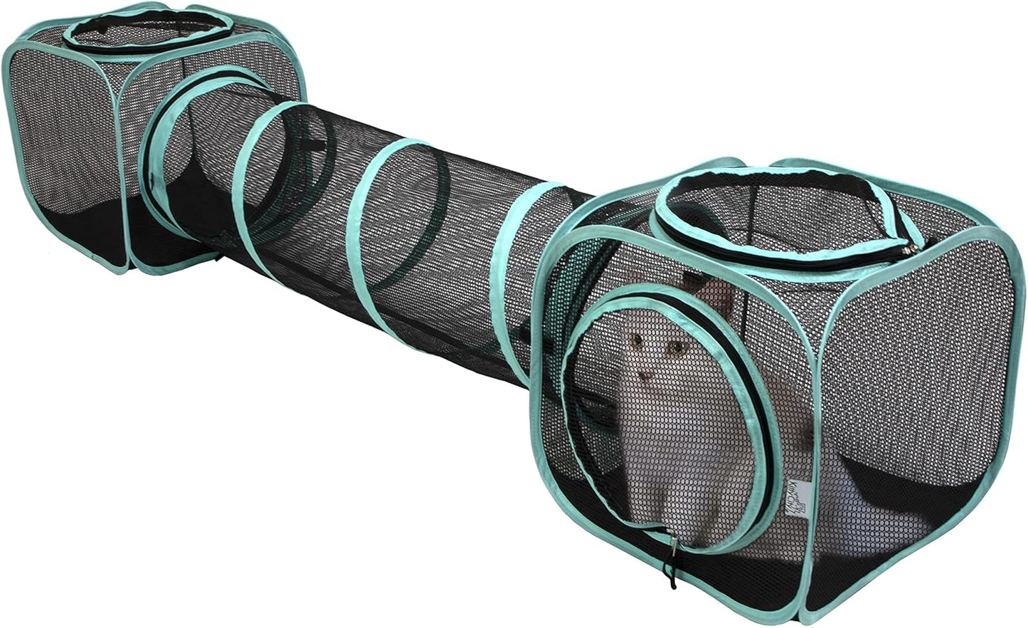 Kitty City Outdoor Catio Furniture with Two Way Tunnel for Cats