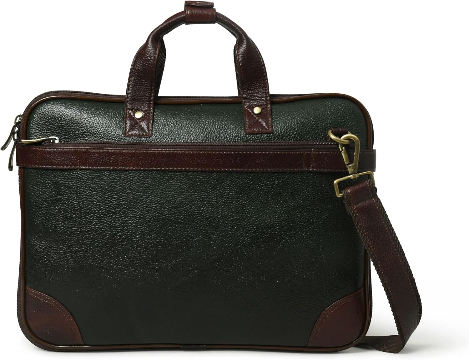 ADYAN 15 inch Leather Briefcase for Men and Women - Vintage Style