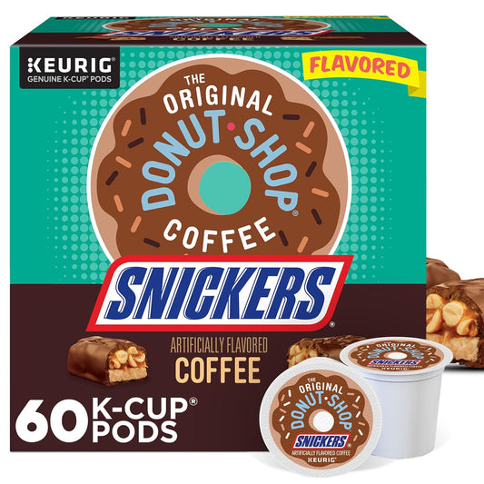 The Original Donut Shop Snickers Coffee K-Cup Pods, 60 Count