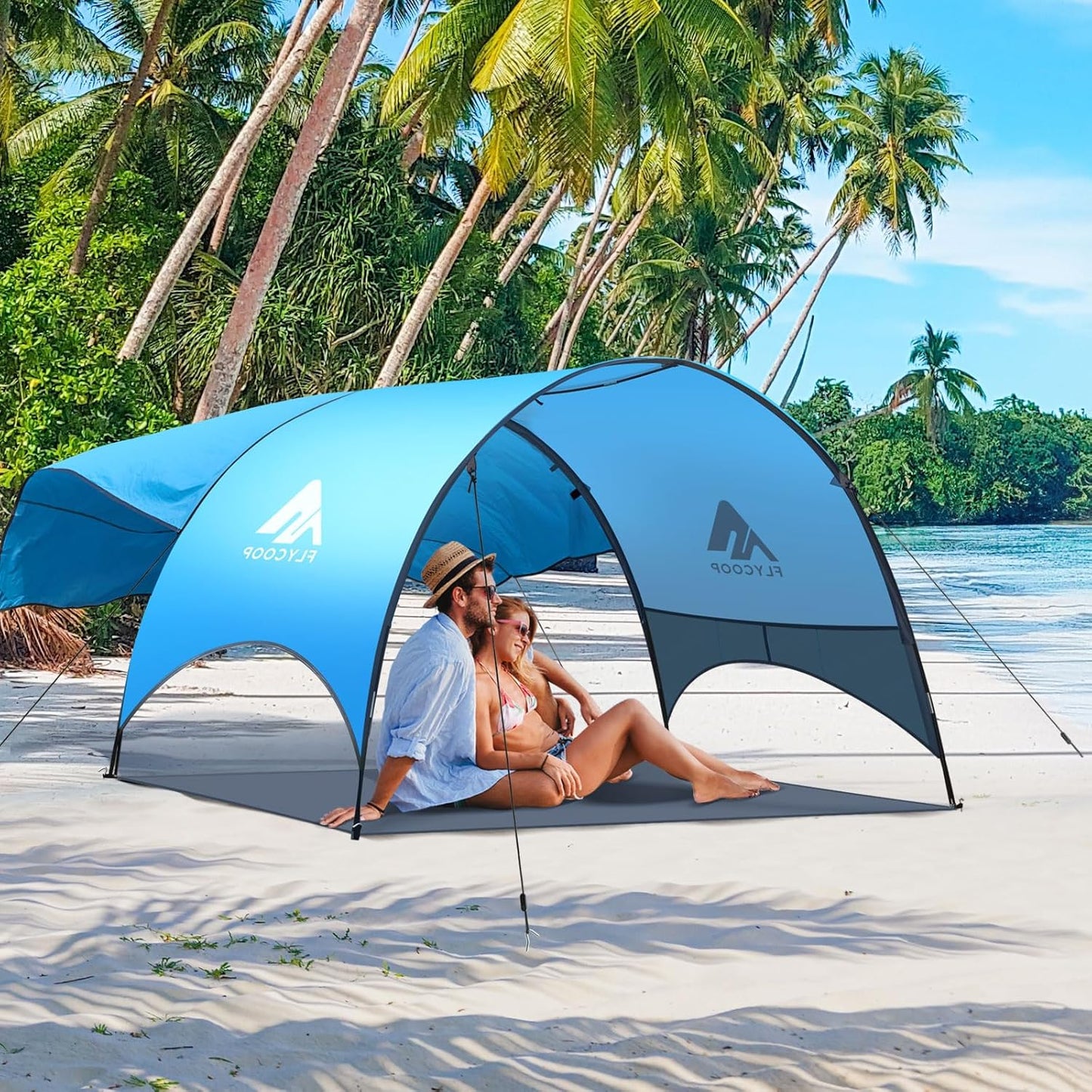 Compact Beach Tent with 360 Ventilation and UV Protection