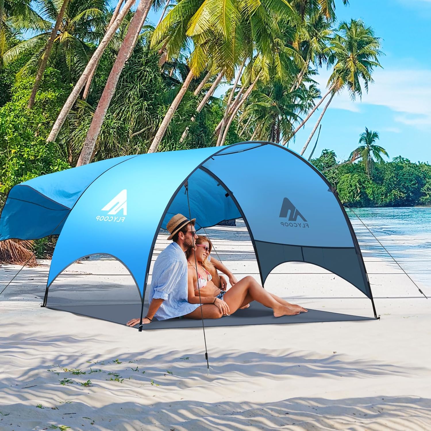 Compact Beach Tent with 360 Ventilation and UV Protection