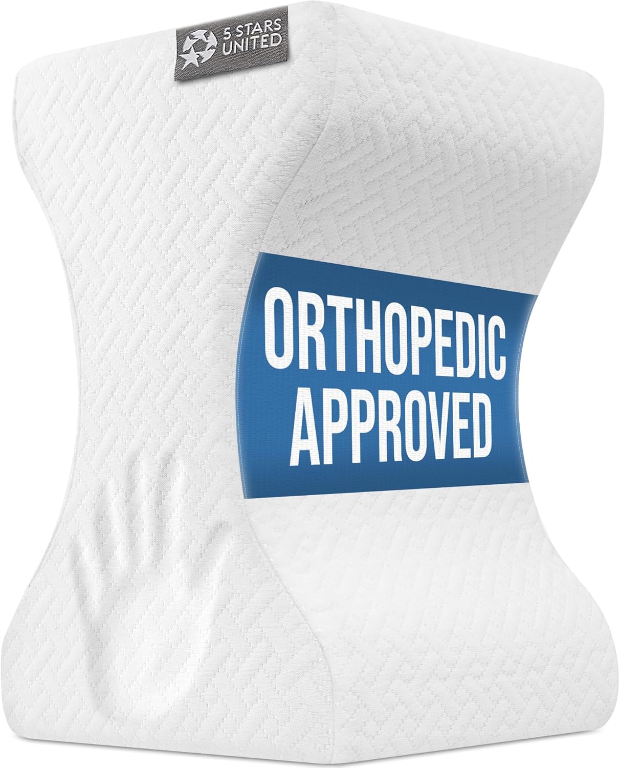 5 STARS UNITED Large Knee Pillow for Side Sleepers - Comfort & Relief