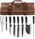 Chef Knife Set with Hand Forged High Carbon Steel Knives