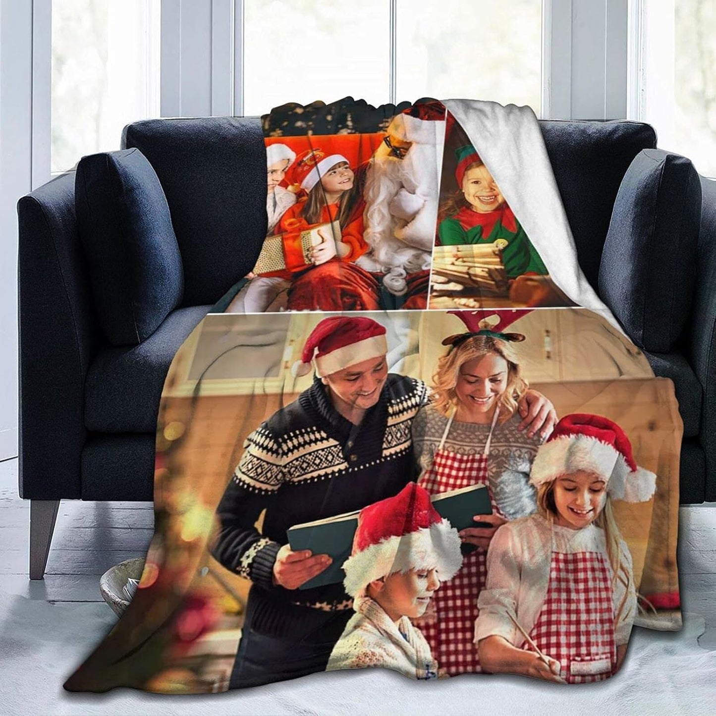 Custom Blanket with Photos and Text for Unique Gifts