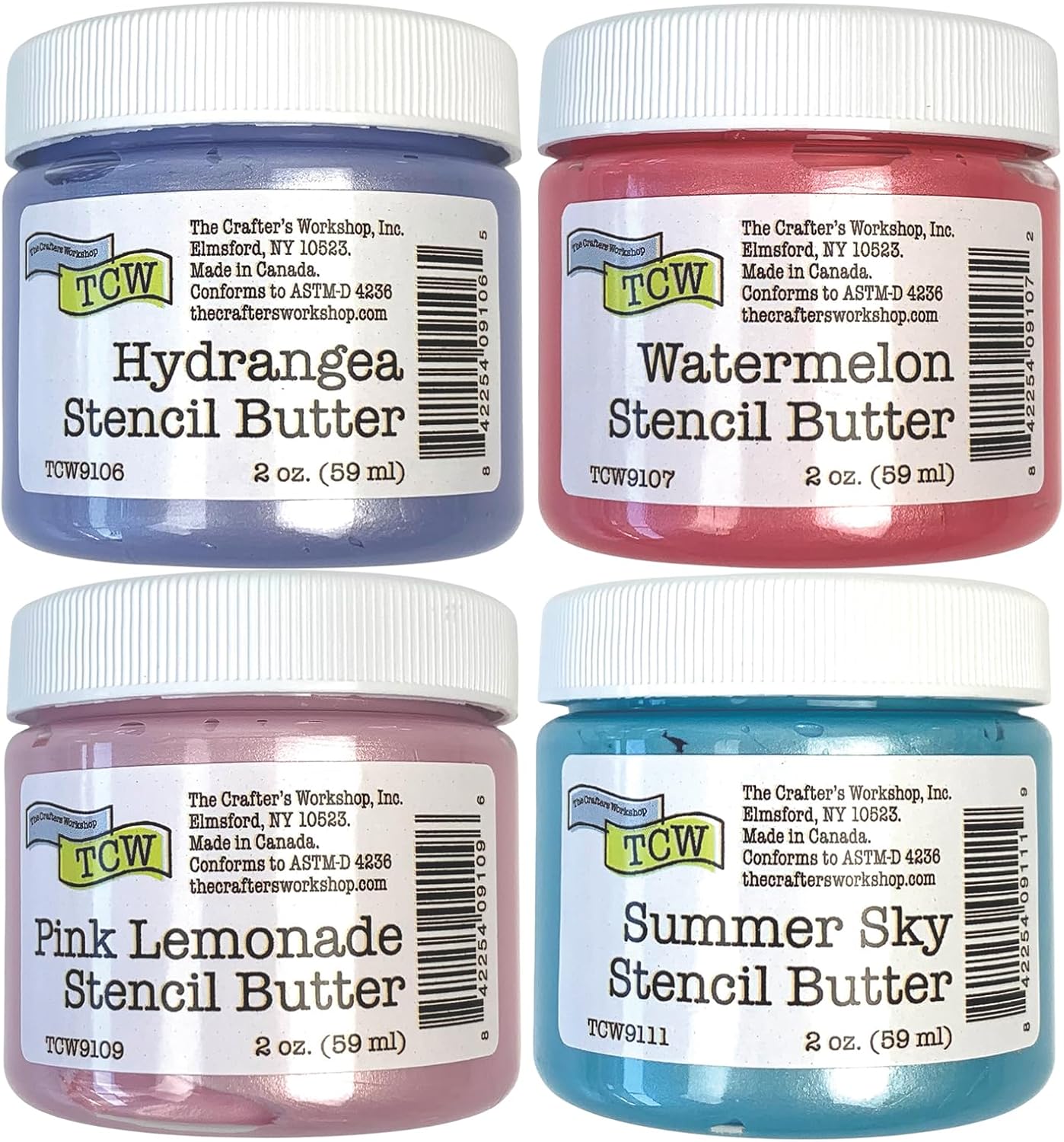 The Crafter's Workshop Stencil Butter Blooms Acrylic Paint Set