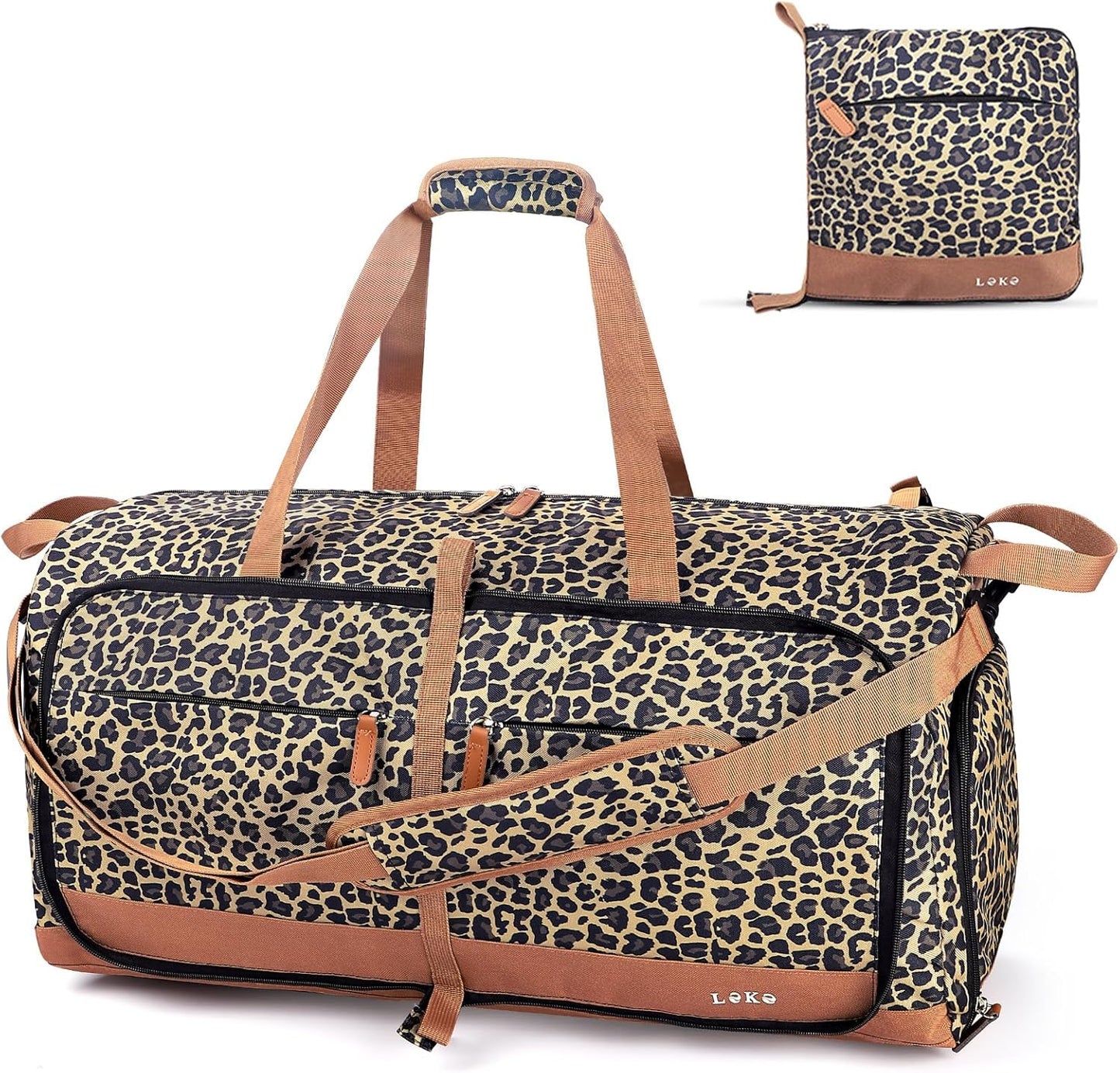 Lekesky Foldable Travel Duffel Bag - 80L Large Capacity Design