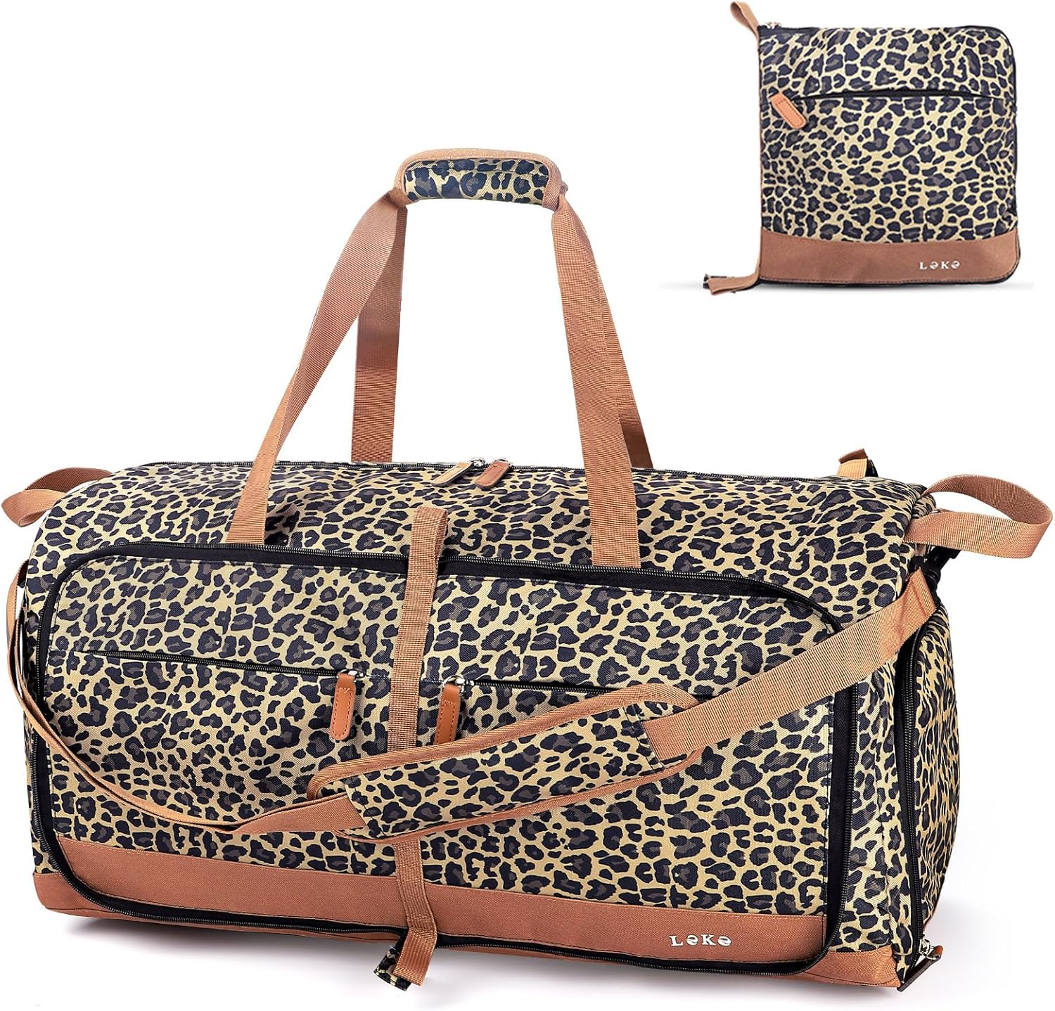 Lekesky Foldable Travel Duffel Bag - 80L Large Capacity Design