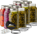 Wide Mouth 64 oz Mason Jars Starter Kit - Canning & Storage