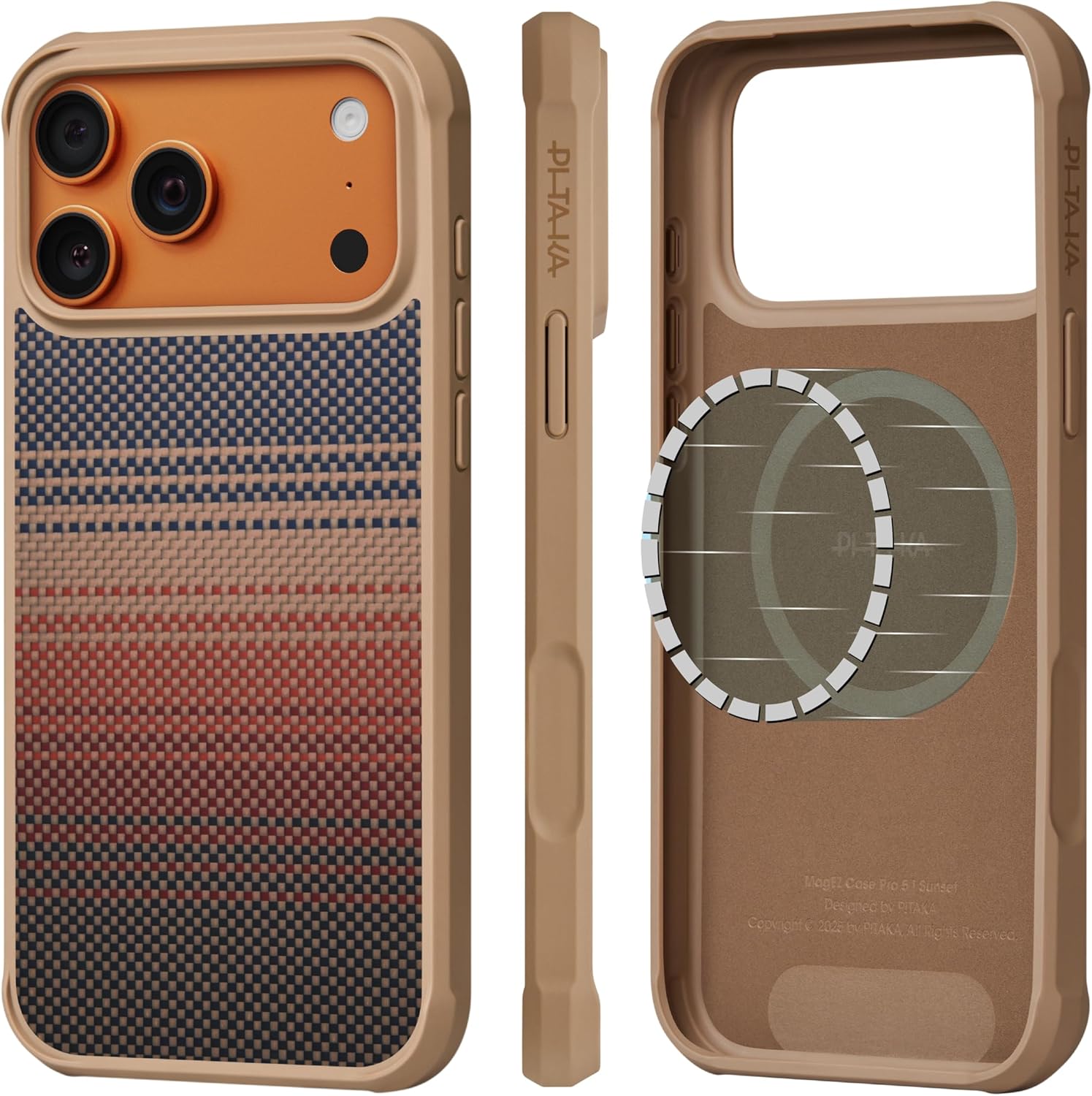 Pitaka iPhone 17 Pro Case - Military Grade Protection & Style