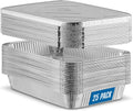 PLASTICPRO 25 Pack Aluminum Pans 12.5 in x 9 in - Heavy Duty