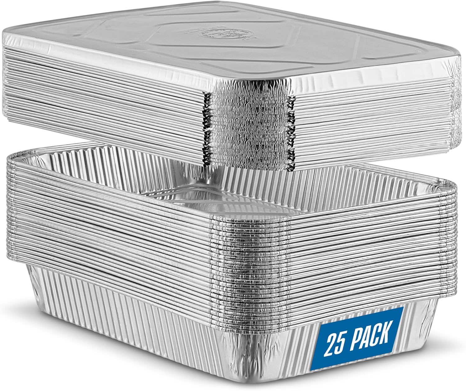 Heavy Duty Aluminum Pans 12.5in x 9in for Baking and Cooking