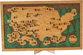 National Park Travel Map Wood - Personalized Keepsake for Park Lovers