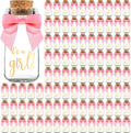 96 Pack Vintage Milk Glass Bottles - Baby Girl Shower Favors
