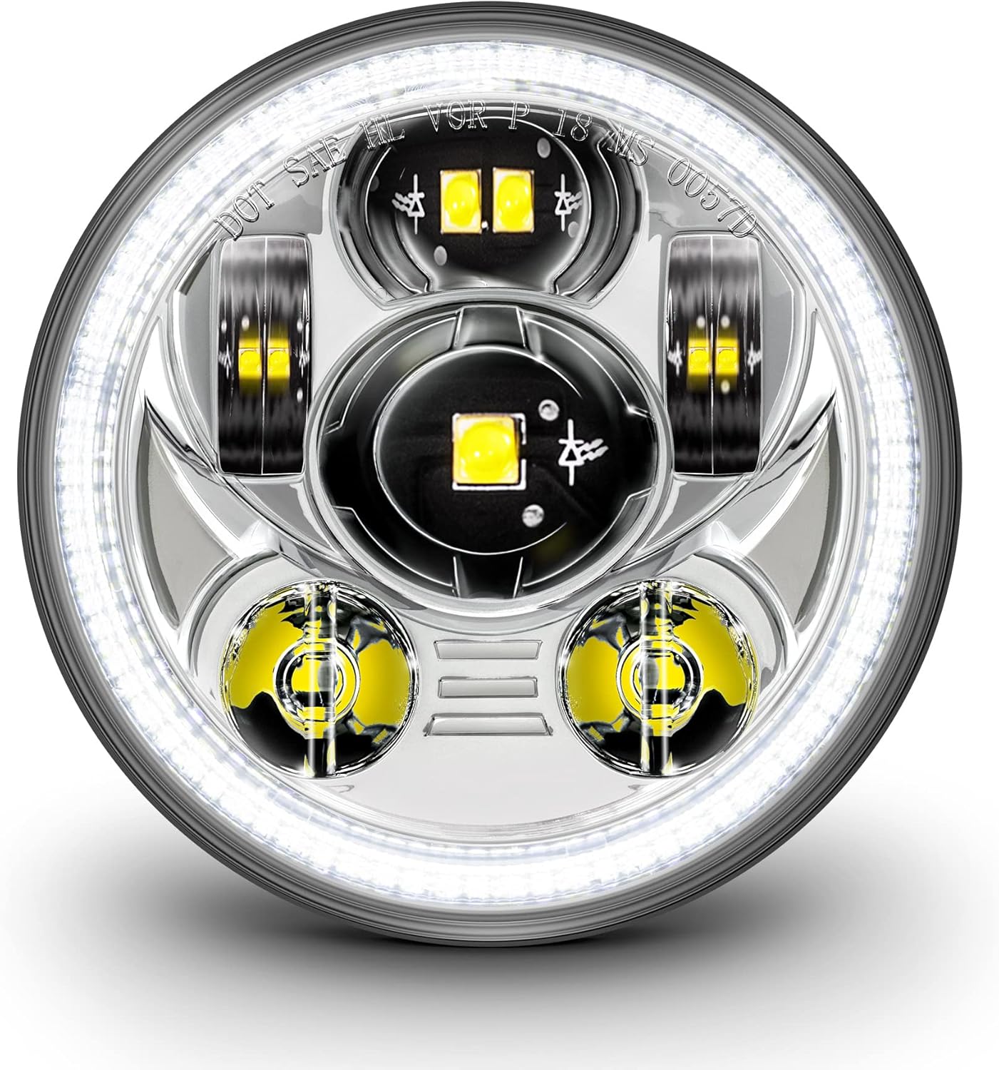 TRUE MODS 5.75 in Harley LED Headlight for Ultimate Visibility