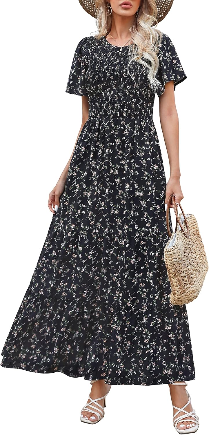 Kranda Women Summer Fall Floral Maxi Dress for Every Occasion