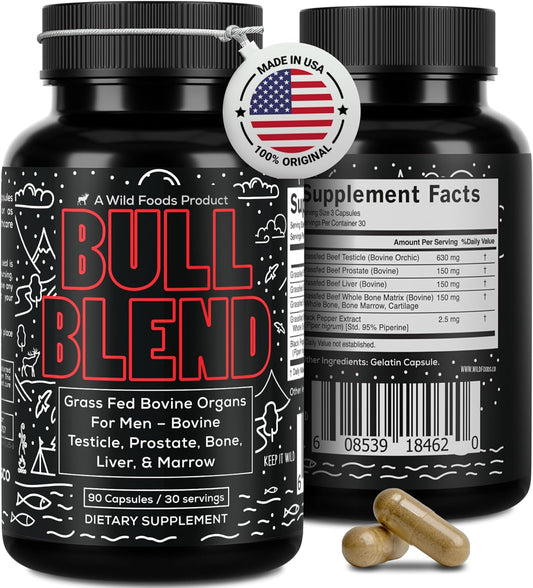 Wild Foods Men's Vitality Formula for Energy and Wellness