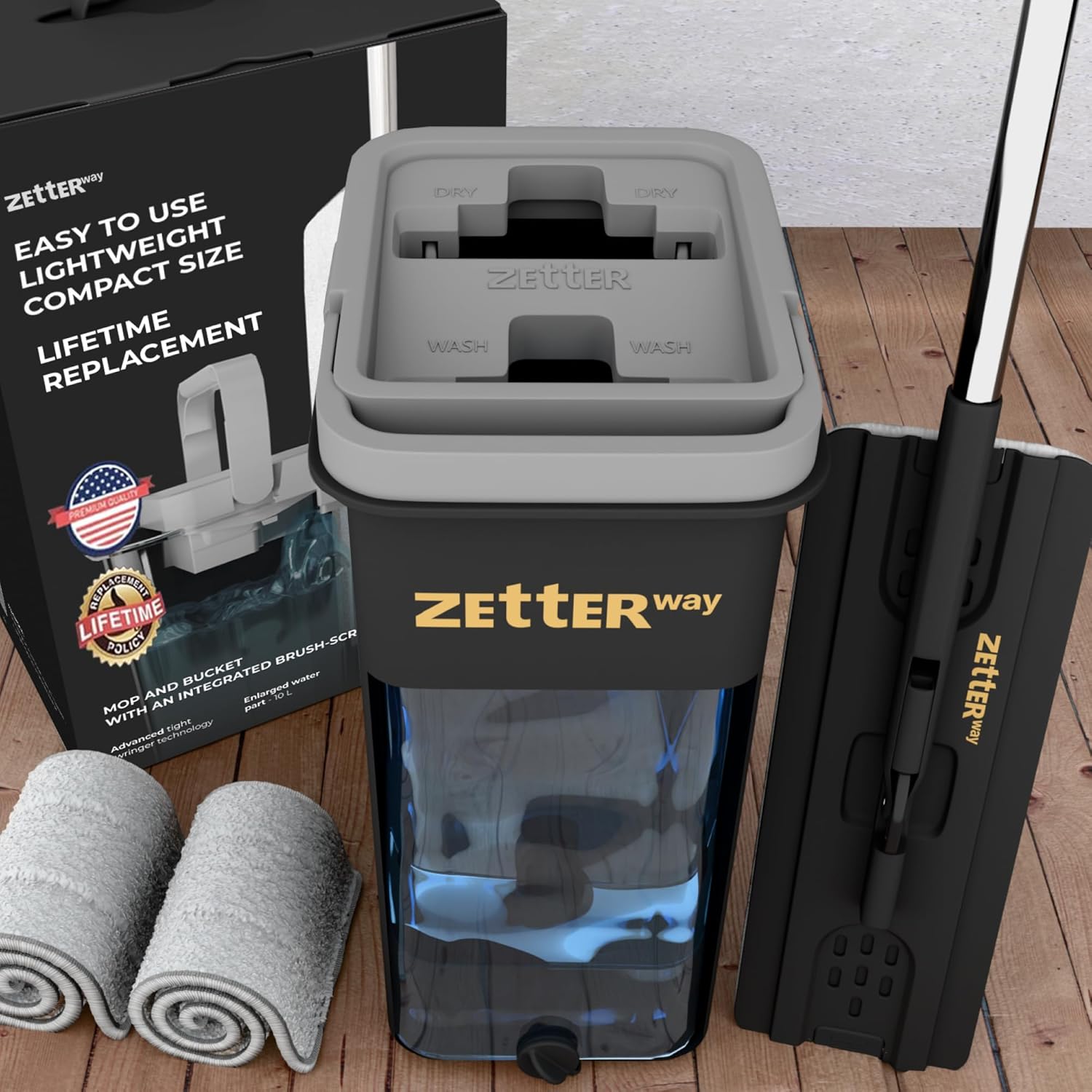 Hardwood Floor Mop and Bucket Set for Efficient Cleaning