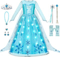 Light-Up Ice Princess Dress for Kids - Sequin Gown