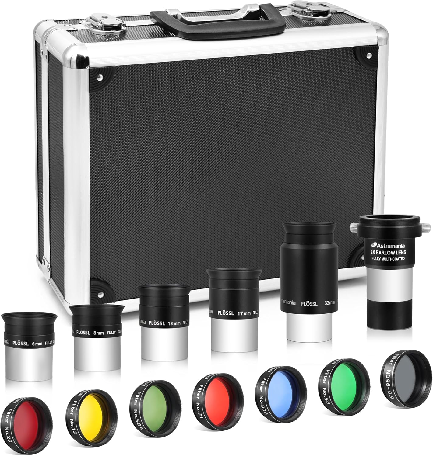 Astromania Telescope Accessory Kit with 5 Plossl Eyepieces Set