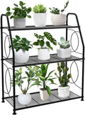 Plant Stand 3 Tier Metal Shelf for Indoor Outdoor - Sturdy Display