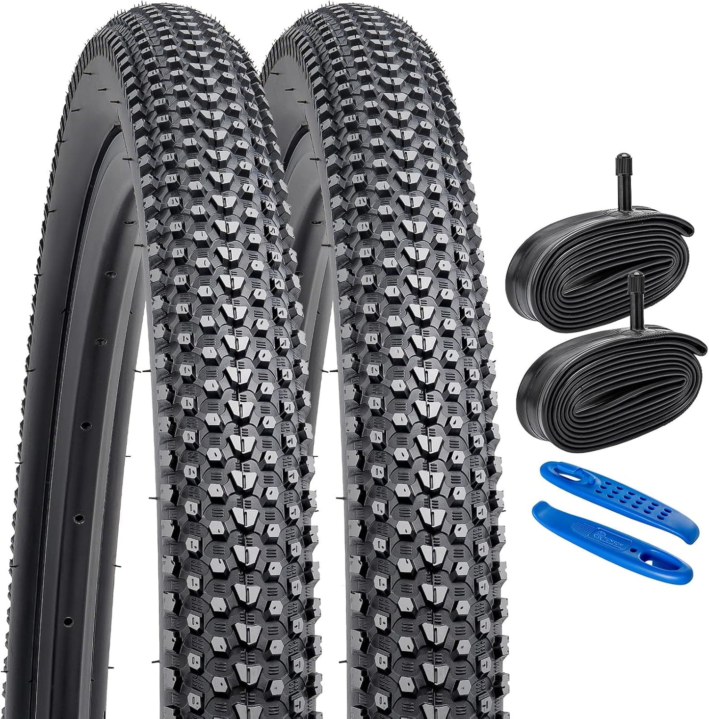 YUNSCM 26 Mountain Bike Tires and Heavy Duty Tubes Set