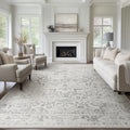 Farmhouse 6x9 Area Rug for Living Room - Low Pile Washable