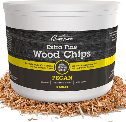 Camerons Pecan BBQ Wood Chips - All Natural Smoky Flavor