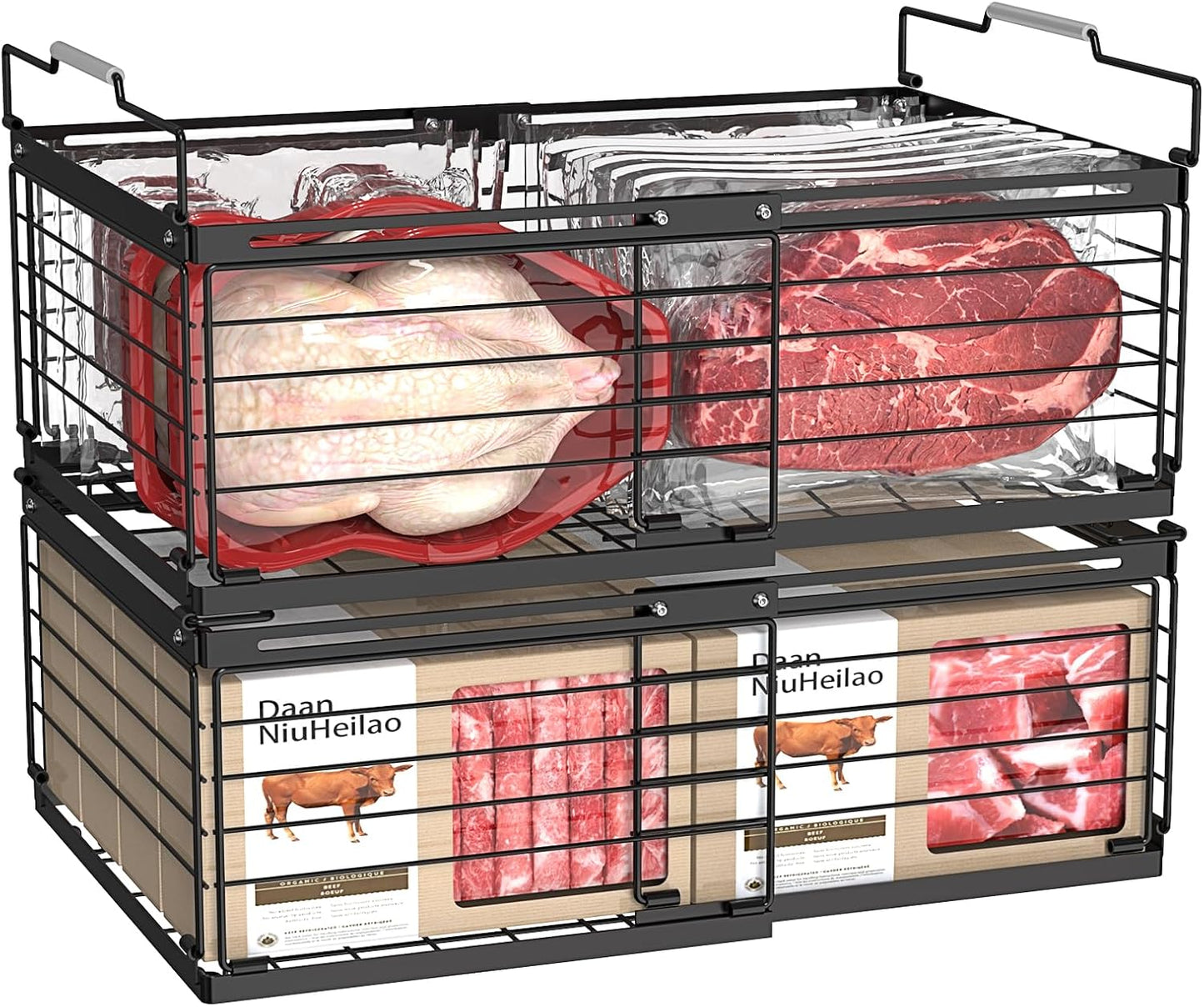 NADAMOO Freezer Organizer Bins for Efficient Storage Solutions