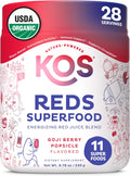 KOS Reds Superfood Powder for Antioxidants - Energizing Berry Flavor