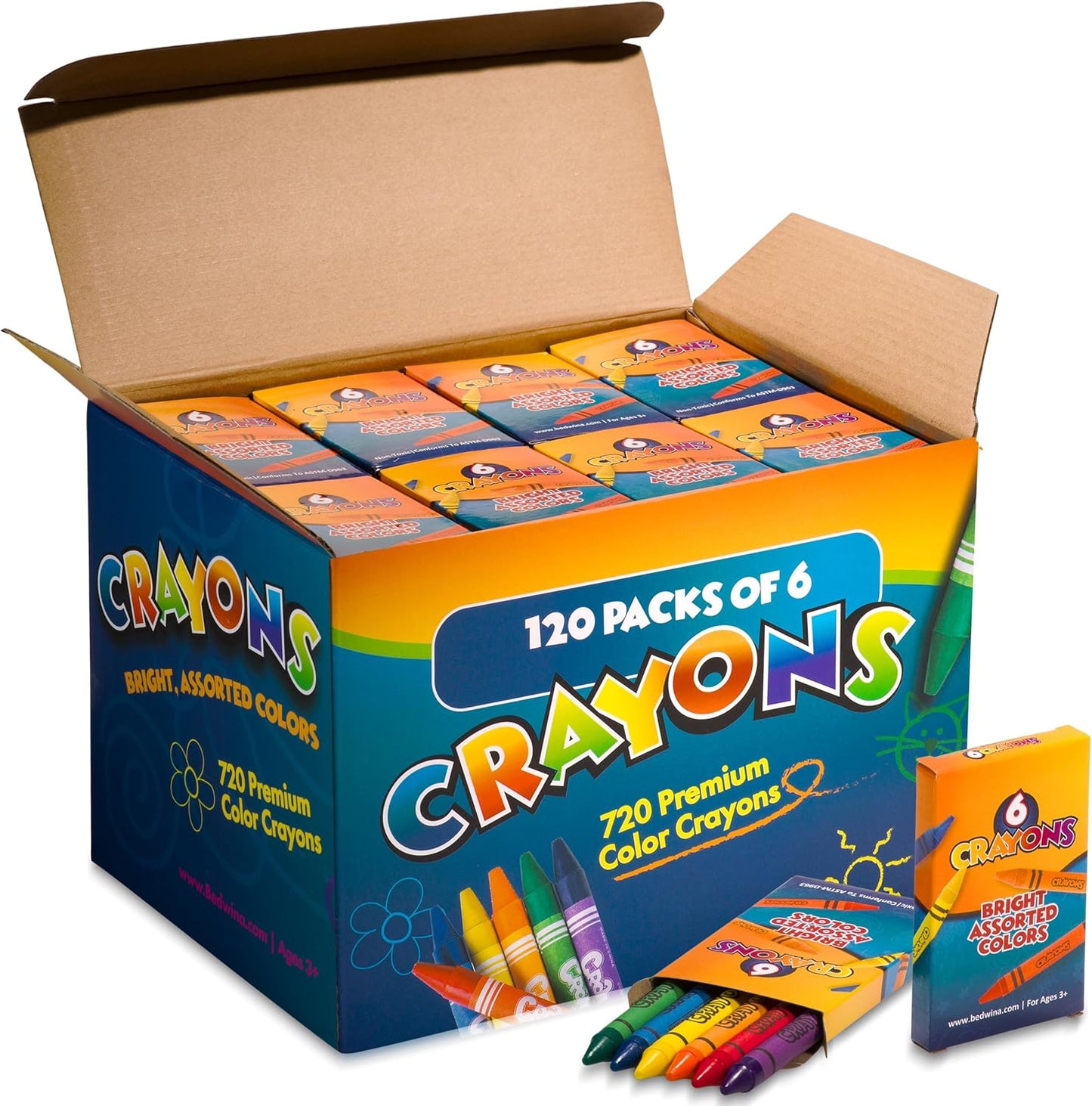 Bulk Crayons for Kids - 720 Crayons for Endless Creativity