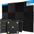 56 Pack Sound Proof Foam Panels 1in 12in x 12in - Quick Acoustic
