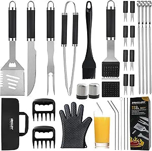 30PCS BBQ Grill Tools Set - Complete Grilling Accessories