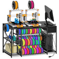 Heavy Duty 3D Printer Table with Storage - Large 4-Tier Stand